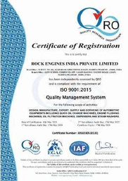 ISO certificate