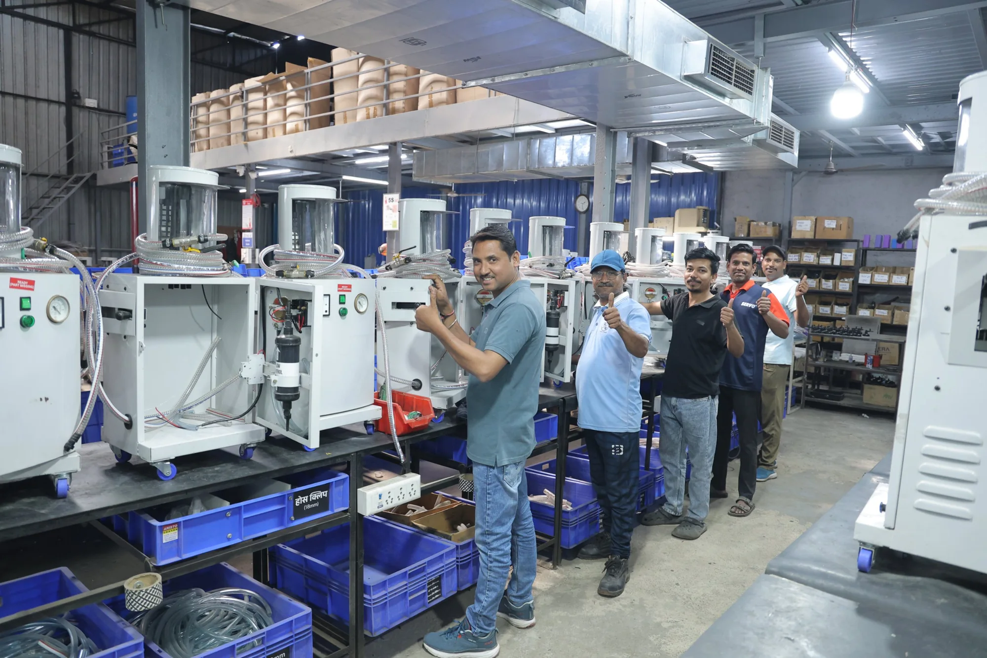 Assembly line at the Rock Engines facility in Ujjain