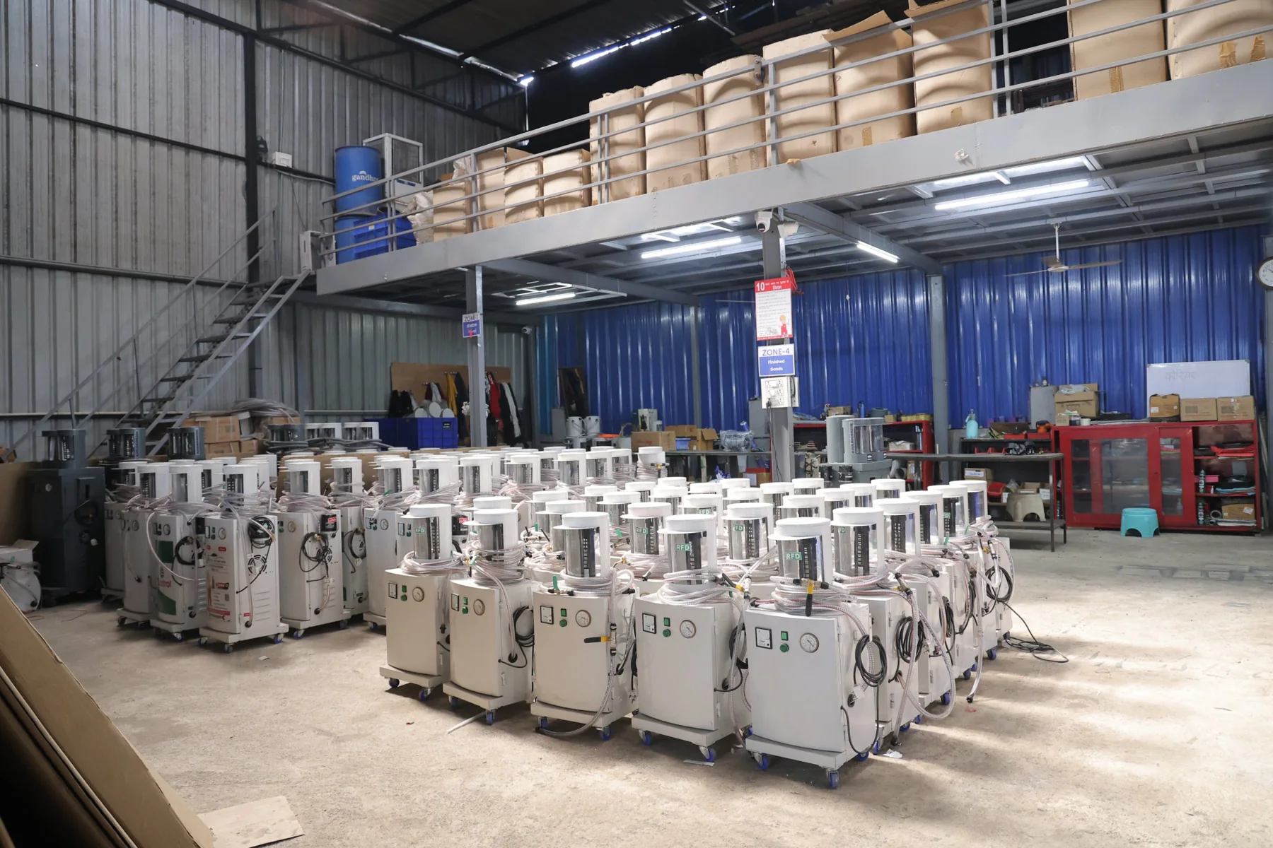 Finished Rock Engines oil change machines ready for dispatch