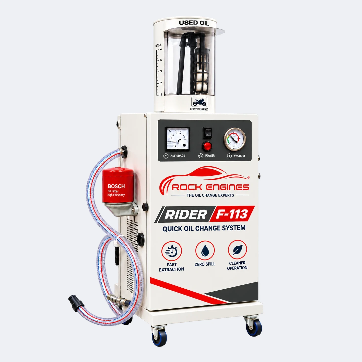Rider F-113 oil change machine