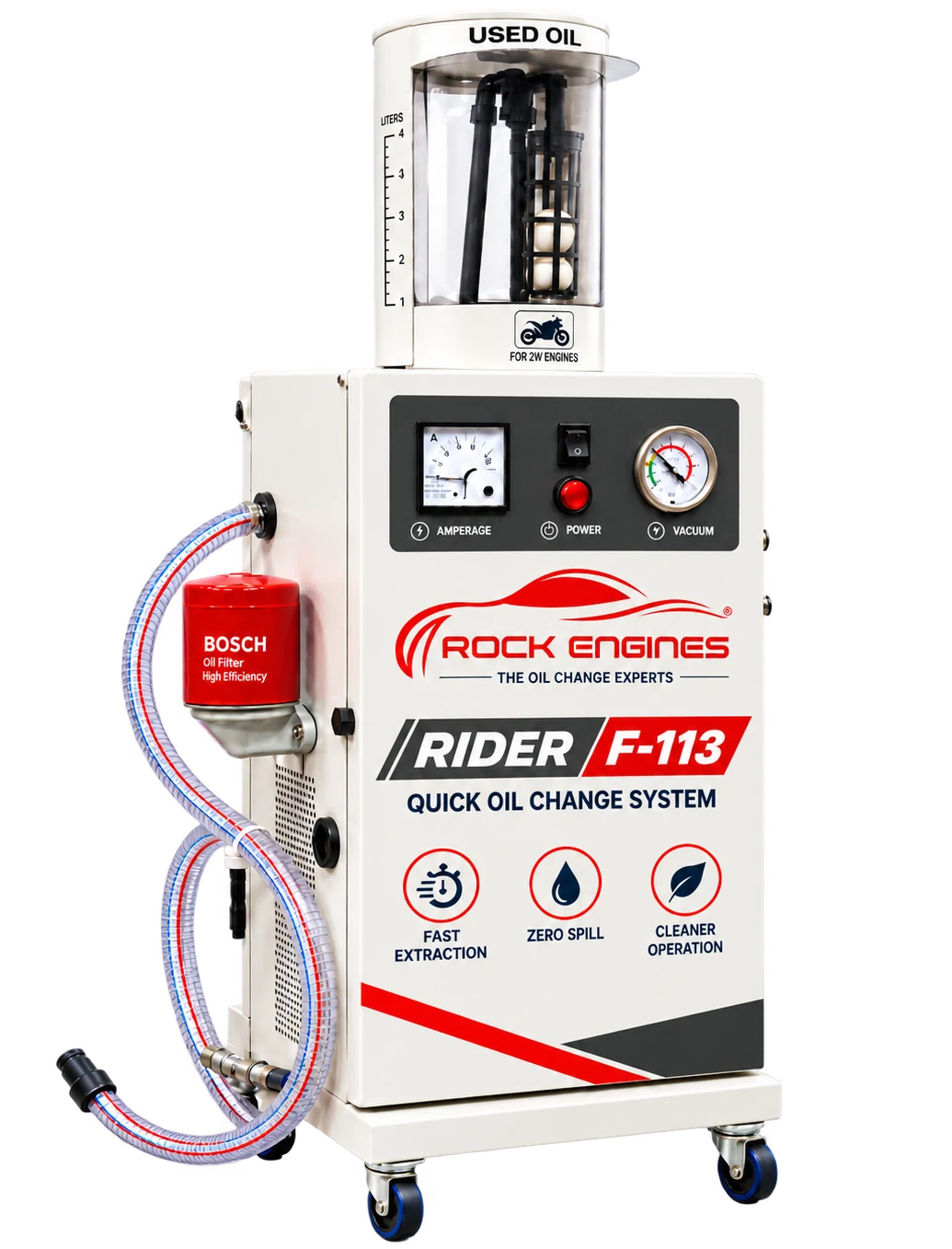 Rider F-113 oil change machine